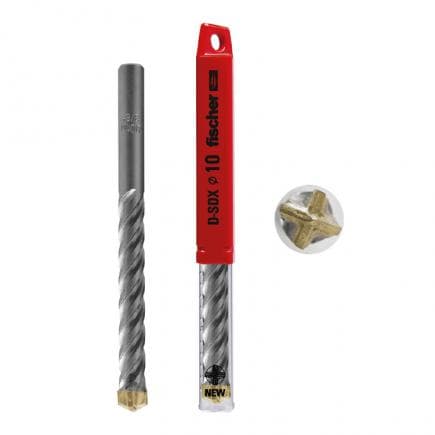 FISCHER 545692 - Mèche pour perceuse cylindrique à quatre tranchants pour mur et béton D-SDX