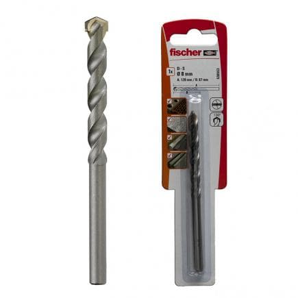 FISCHER 530553 - Mèche pour perceuse cylindrique en acier pour mur avec pointe au carbure sous blister PMN K