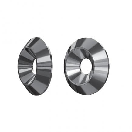 FISCHER 548919 - Rosace galvanisée blanche pour tête évasée plate pour constructions en bois FWC-CS ZP