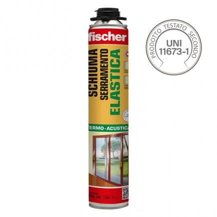 FISCHER 512221 - Mousse de polyuréthane pour fenêtres à haute élasticité pour pistolet PUP E
