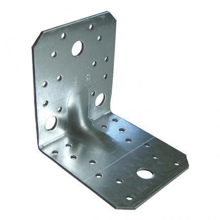 FISCHER 560216 - Support d’angle nervuré lourd en acier galvanisé à chaud XAEB