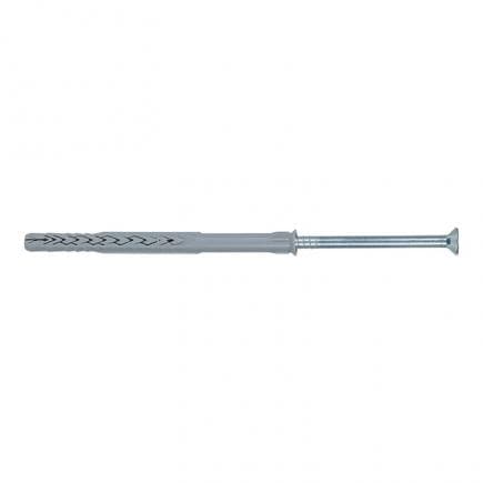 FISCHER 540113 - Cheville allongée en nylon avec vis pré-montée tête évasée plate Torx en acier galvanisé SXRL T