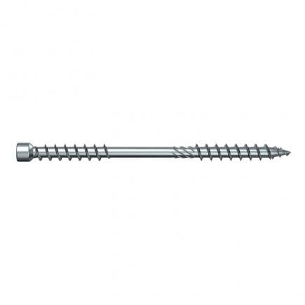 FISCHER 659397 - Vis Torx pour constructions à tête réduite double filetage complet et zingage blanc FIF-ZT ZPF