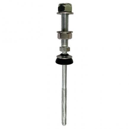 FISCHER 533376 - Double thread stainless steel screw with gasket STSI A2