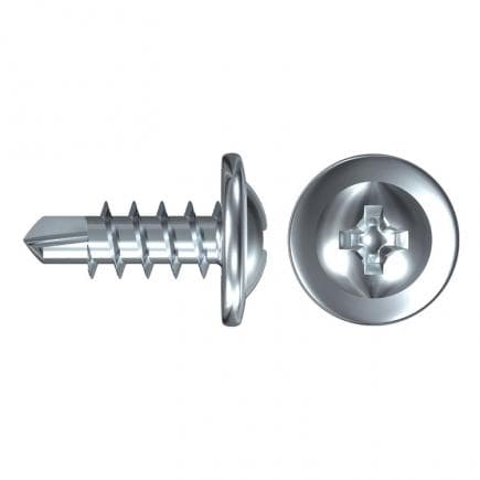 FISCHER 40457 - Vis pour plaques de plâtre à tête semi-circulaire galvanisée bleue avec filetage complet cruciforme FPS-FPB ZPF