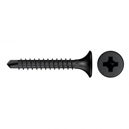 FISCHER 40599 - Vis pour plaque de plâtre à tête trompette phosphatée cruciforme FSN-TPB