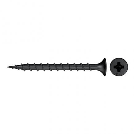 FISCHER 665055 - Vis pour plaque de plâtre à tête trompette phosphatée cruciforme FSN-TPR