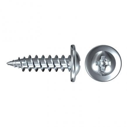 FISCHER 40456 - Vis spéciale galvanisée blanche entièrement filetée pour plaque de plâtre FPS-FP ZPF