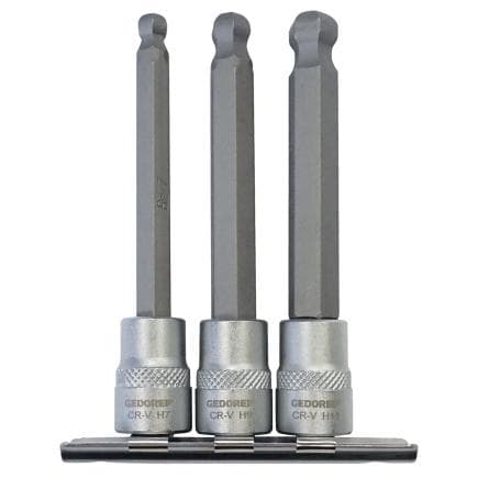 GEDORE 3405494 - KL-4021-310 - Jeu d'embouts de tournevis 3/8" avec tête boule