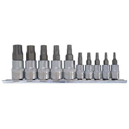 GEDORE 3292002 - KL-4043-100 - Jeu d'embouts de tournevis, 1/4" + 3/8", IP TX-Plus 10 pièces