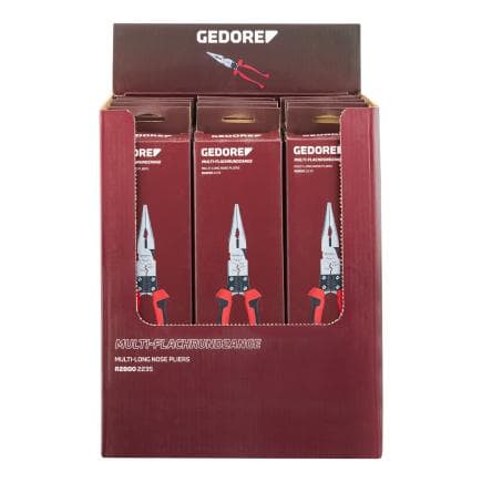 GEDORE 3301937 - R28009312 - Présentoir pinces demi‑rondes Multi (12 pcs.)