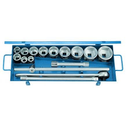 GEDORE 6280930 - Jeu de clés à douilles 3/4'' hexagonales métriques (16 pcs.)