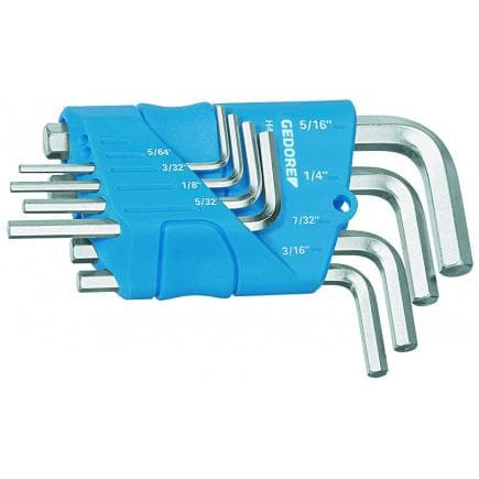 GEDORE 1505424 - Jeu de clés Allen en pouces avec support (8 pcs.)
