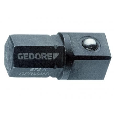 GEDORE 2000245 - Adaptateur court 1/4'' hexagonal - 1/4'' carré