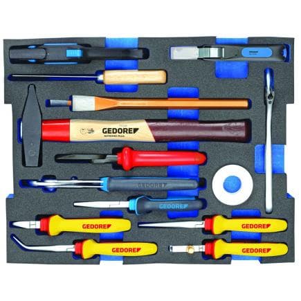 GEDORE 2936836 - Jeu d'outils pour électriciens en mallette (15 pcs.)