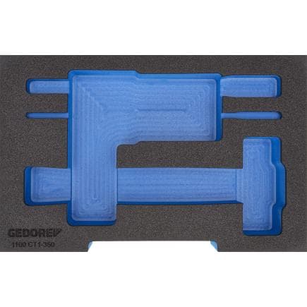 GEDORE 2835959 - Module en mousse vide pour jeu de burins (9 pcs.)