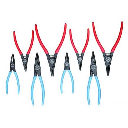 GEDORE 2148706 - Jeu de pinces pour anneaux élastiques en coffret (8 pcs.)