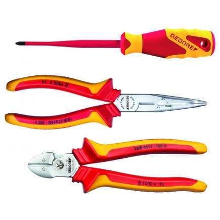 GEDORE 2951762 - Jeu de pinces VDE en coffret (3 pcs.)