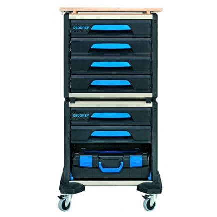 GEDORE 3005186 - Porte-outils mobile WorkMo B2 avec assortiment (72 pcs.)