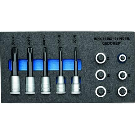 GEDORE 2957957 - Jeu de clés à douille 1/2'' pour vis dans le module Check-Tool