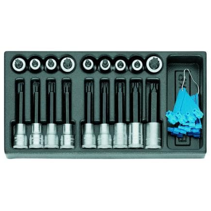 GEDORE 1402226 - Jeu de clés à douilles 1/2'' pour vis dans le module ES