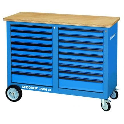 GEDORE 2528096 - Grand établi mobile avec 2x9 tiroirs