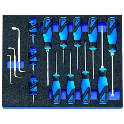 GEDORE 2016311 - Jeu de tournevis dans le module d'outil CT (15 pcs.)