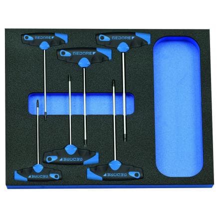 GEDORE 2016559 - Jeu de clés à douilles Torx dans le module d'outils CT (6 pcs.)