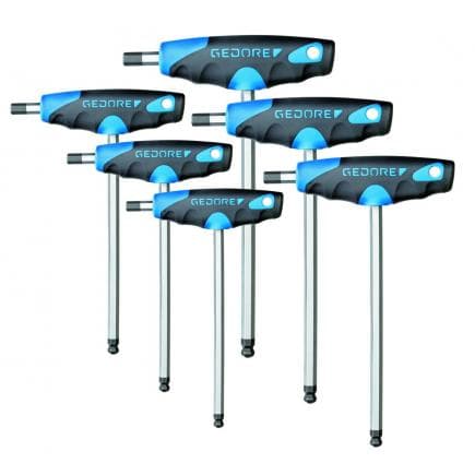 GEDORE 2998777 - Jeu de clés Allen hexagonales métriques (6 pcs.)