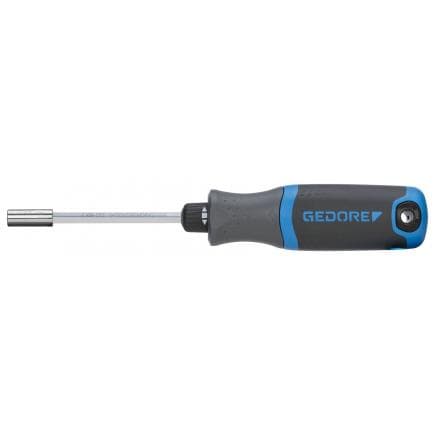 GEDORE 3031691 - Tournevis à embout 1/4'' avec manche à cliquet SilentGear