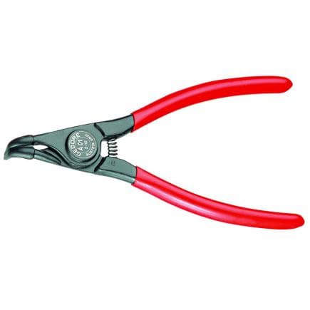 GEDORE 6702350 - Pince pour anneaux élastiques extérieurs coudée 130 mm
