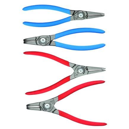 GEDORE 3041980 - Jeu de pinces pour anneaux élastiques externes (4 pcs.)