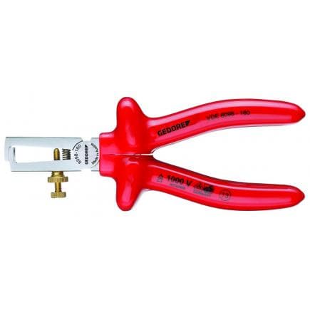 GEDORE 6708980 - Pince à dénuder VDE avec isolation immergée 160 mm