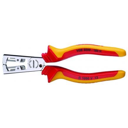 GEDORE 1552082 - Pince à dénuder VDE Strip-Fix avec manchons isolants VDE
