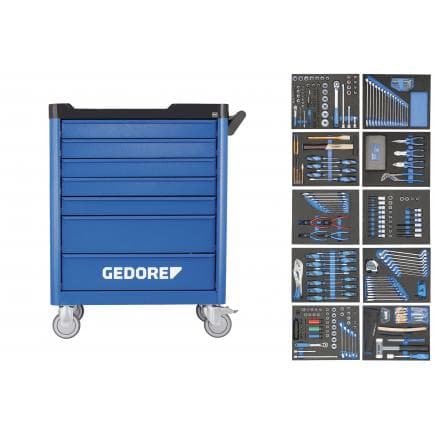 GEDORE 2980347 - Chariot à outils Smartline avec assortiment (308 pcs.)