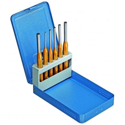 GEDORE 8758050 - Jeu de chasse-goupilles dans un coffret métallique à charnière (6 pcs.)