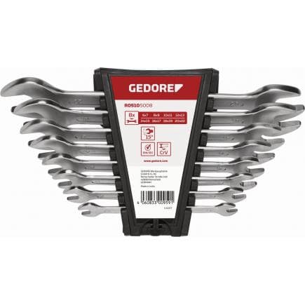 GEDORE 3300959 - Jeu de clés à fourche doubles (8 pcs.)