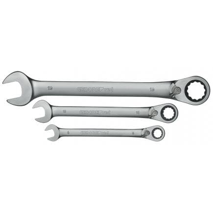 GEDORE 3300873 - Jeu de clés mixtes à cliquet réversibles métriques (12 pcs.)