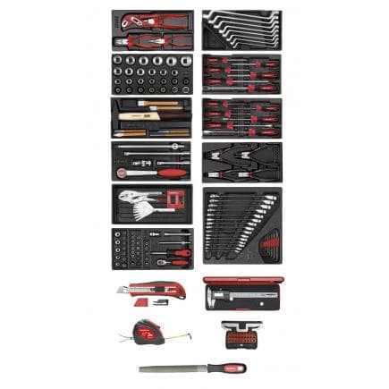 GEDORE 3301657 - Ensemble d'outils de module en mousse 11xCT (166 pcs.)