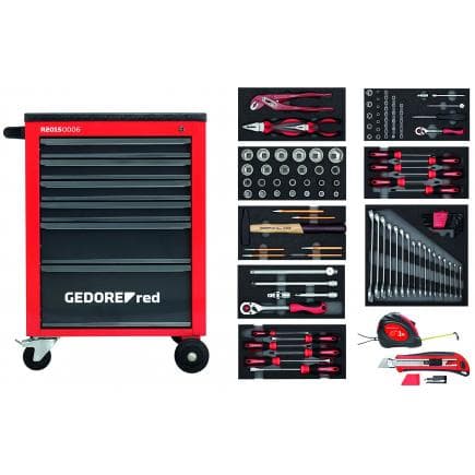 GEDORE 3301667 - Ensemble d'outils dans le chariot d'atelier MECHANIC (119 pcs.)