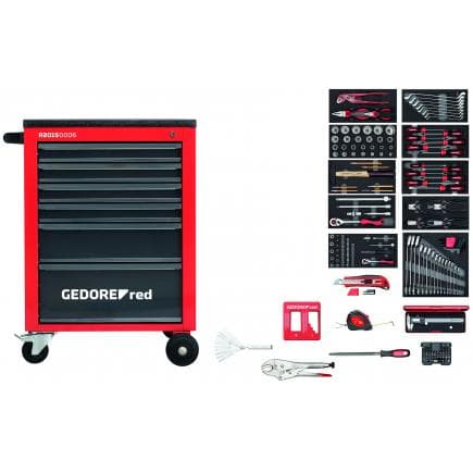 GEDORE 3301668 - Ensemble d'outils dans le chariot d'atelier MECHANIC (166 pcs.)