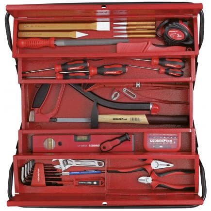 GEDORE 3301628 - Jeu d'outils BASIS dans une boîte à outils (72 pcs.)