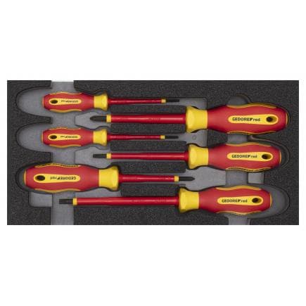 GEDORE 3301715 - Jeu de tournevis VDE dans module CT 2/6 (6 pcs.)