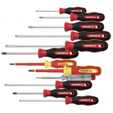 GEDORE 3301273 - Jeu de tournevis avec manche 2C (12 pcs.)