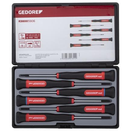 GEDORE 3301351 - Jeu de tournevis électroniques PH et à fente (6 pcs.)
