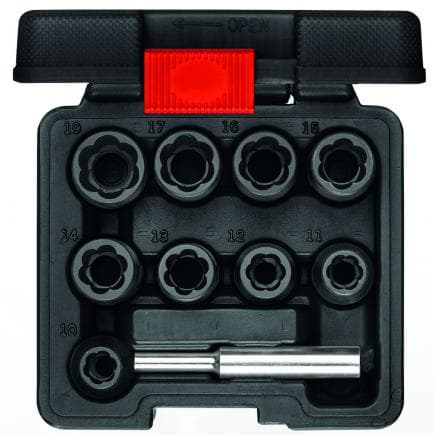 GEDORE 3300034 - Extracteurs de rainure 1/2'' (10 pcs.)
