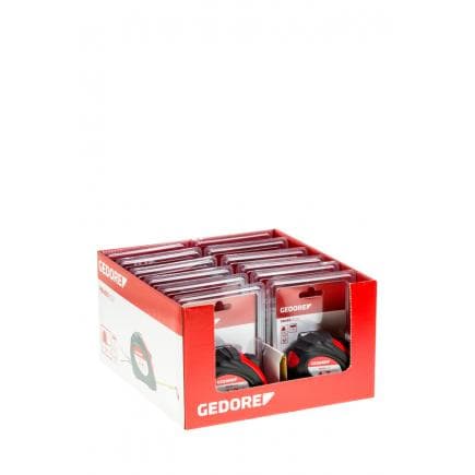 GEDORE 3301789 - Afficher les rubans à mesurer en rouleau 5m (12 pcs.)
