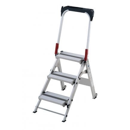 GIERRE BP300 - Tabouret professionnel pliant en aluminium, 3 marches