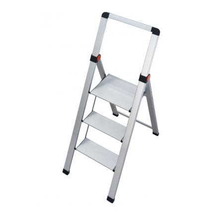 GIERRE Slimstep--SPENTO - ALUMINIUM STEP STOOL with high rail