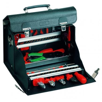 GT LINE BCP01 PSS - Sac à outils en cuir véritable, avec 2 panneaux PSS